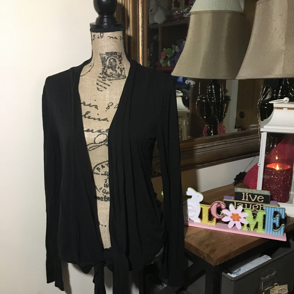 New York & Company Sweaters - New York & Company Black Open Cardigan